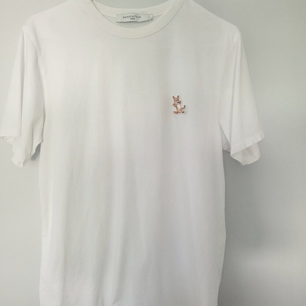 MAISON KITSUNE cotton tshirt white S